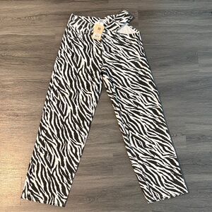 Tiger Mist Zebra Print Pants